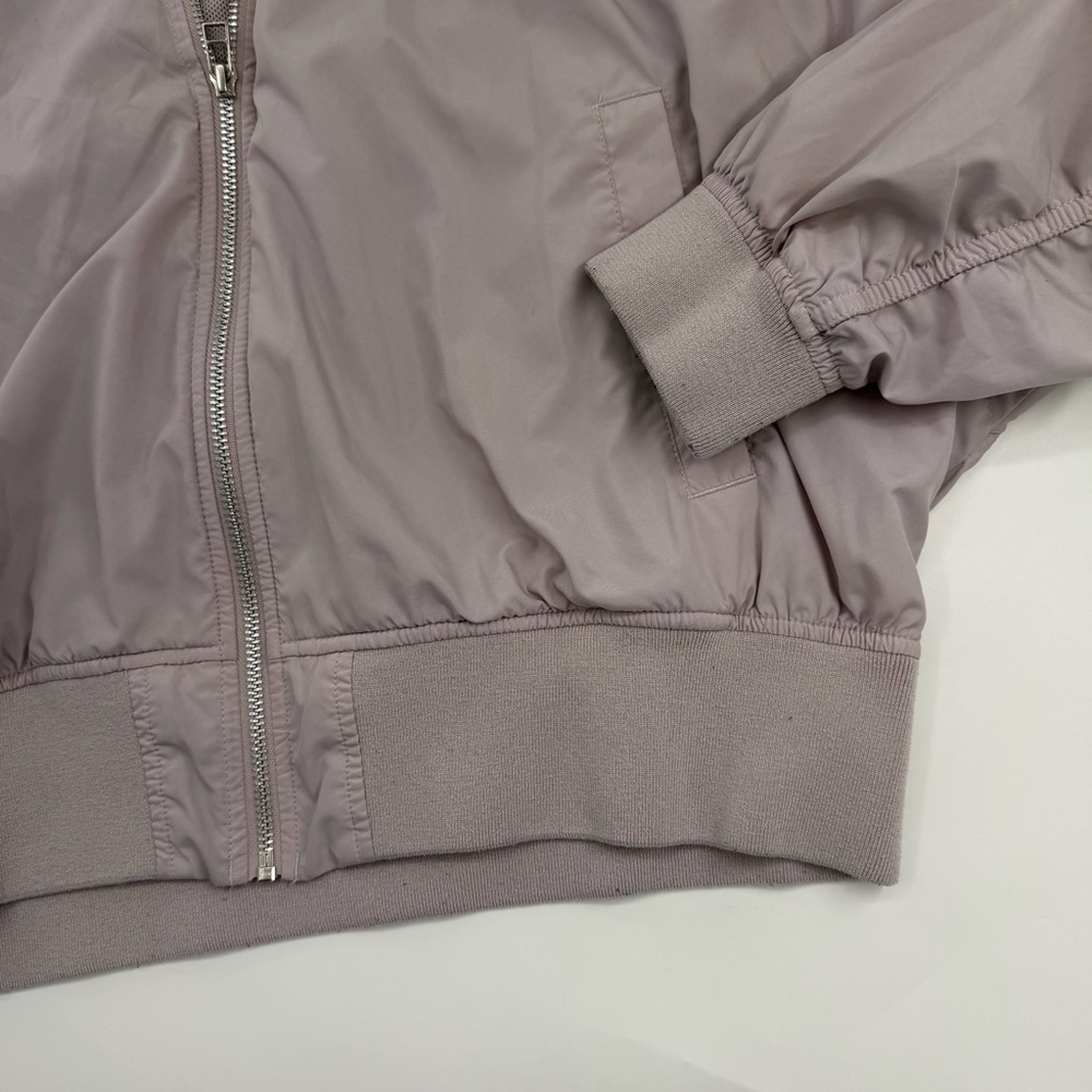 Nike Essentials Oversized Bomber Jacket Lavender … - image 4